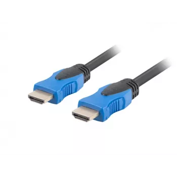 Cable HDMI LANBERG CA-HDMI-20CU-0200-BK — 20 m, HDMI 2.0, 18 Gbit/s, 4K (2160p), 144 Hz, ARC, Ethernet, dorado