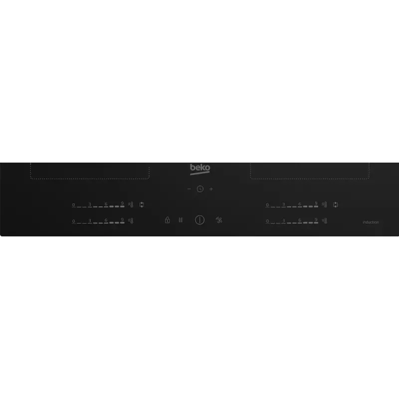 Placa de inducción BEKO HII64720QUF2T, 60 cm, 4 zonas, control táctil