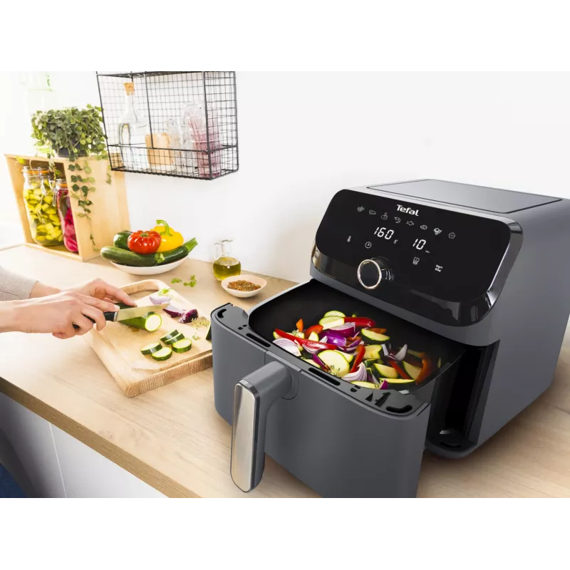 Freidora Tefal Easy Fry Mega EY855BE0 individual 7,5 l de sobremesa 2020 W freidora de aire gris