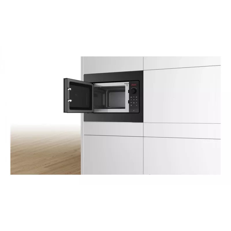 Microondas Bosch Serie 2 BFL523MB4 negro microondas solo de empotrar 20 l 800 W