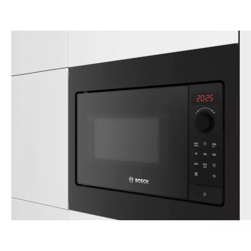 Microondas Bosch Serie 2 BFL523MB4 negro microondas solo de empotrar 20 l 800 W