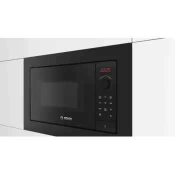 Microondas de empotrar Bosch Serie 2 BFL623MB4 20 L 800 W indicador LED negro mando giratorio