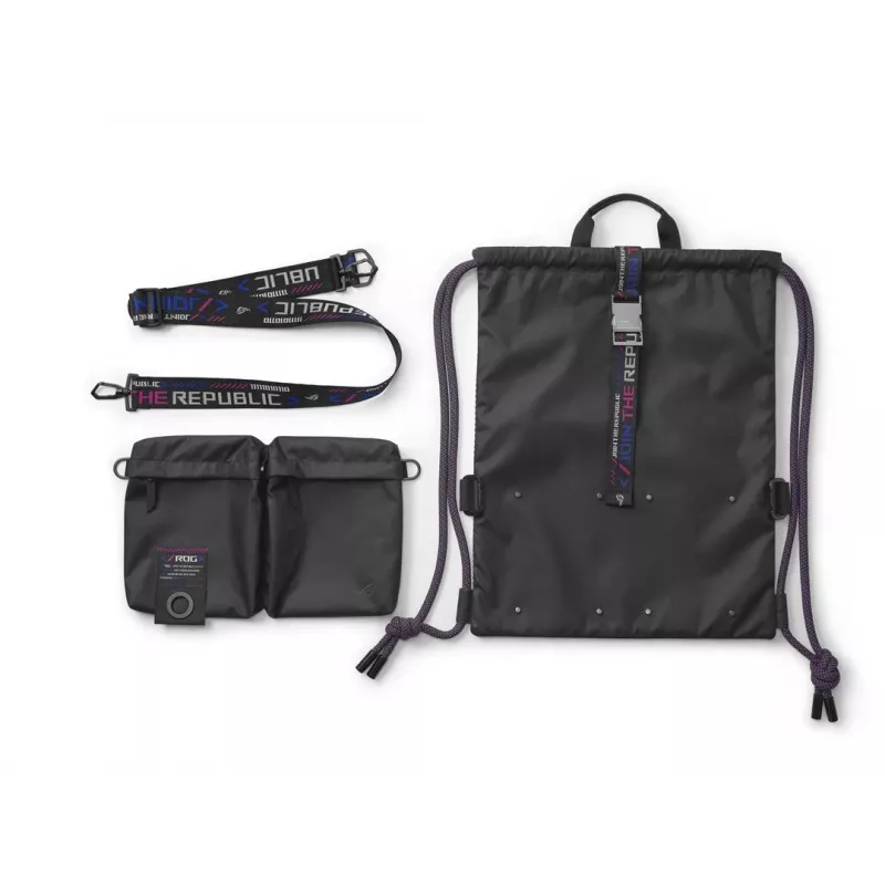 Mochila ASUS BD3700 ROG SLASH bolsa multiusos con cordón negra 810g