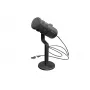 Micrófono para PC con cable GENESIS Radium 350D – USB Type-A/Type-C, sensibilidad -48 dB, 16–14.000 Hz, cable de 2,5 m, negro