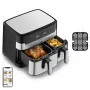 Freidora Tefal Dual Easy Fry & Grill EY905D doble 8,3 L de sobremesa 2700 W freidora de aire acero inoxidable