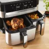 Freidora Tefal Dual Easy Fry & Grill EY905D doble 8,3 L de sobremesa 2700 W freidora de aire acero inoxidable