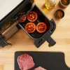 Freidora Tefal Dual Easy Fry & Grill EY905D doble 8,3 L de sobremesa 2700 W freidora de aire acero inoxidable