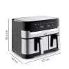 Freidora Tefal Dual Easy Fry & Grill EY905D doble 8,3 L de sobremesa 2700 W freidora de aire acero inoxidable