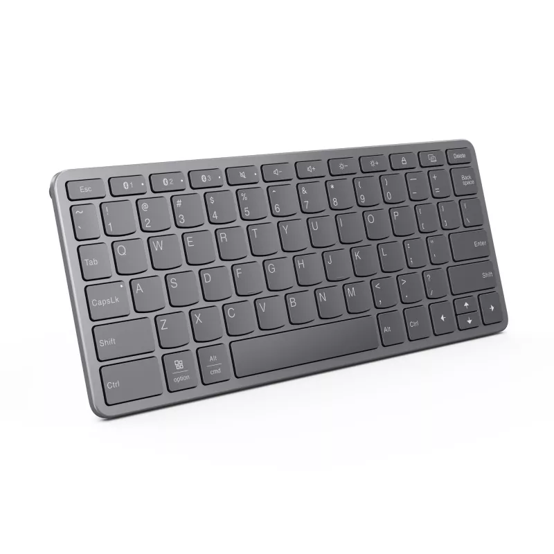Teclado Lenovo ZG38C05820 universal USB + Bluetooth QWERTY US English gris