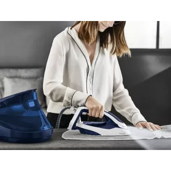 Tefal Pro Express Vision GV9812 3000 W 1,1 L suela Durilium AirGlide Autoclean Azul, Blanco
