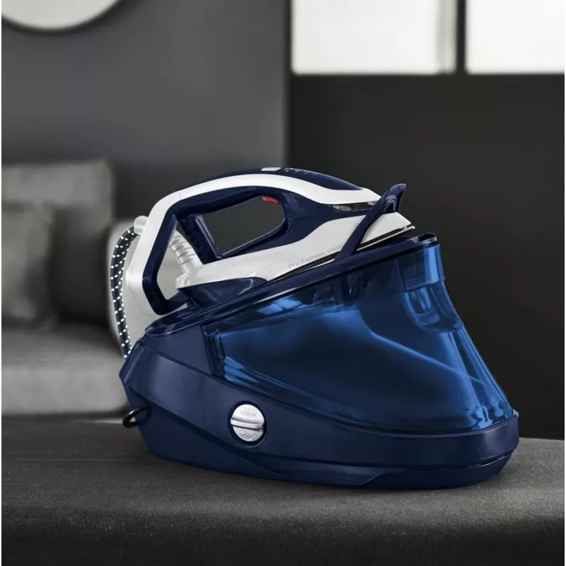 Tefal Pro Express Vision GV9812 3000 W 1,1 L suela Durilium AirGlide Autoclean Azul, Blanco