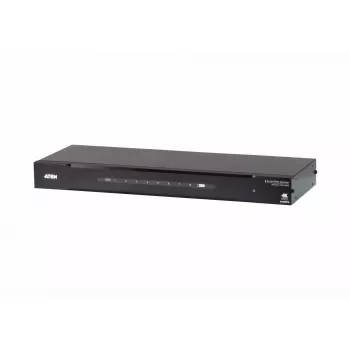 ATEN Splitter HDMI 8 puertos True 4K, HDMI, 8x HDMI, 4096 x 2160 píxeles, Negro, Metal, 4K Ultra HD