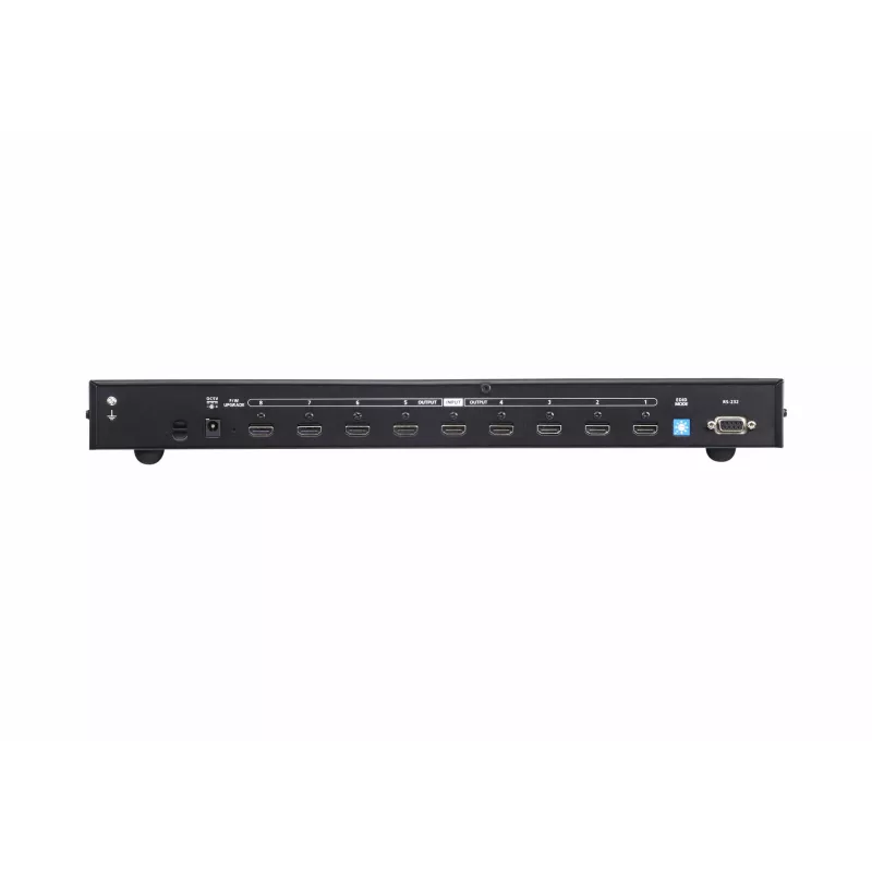 ATEN Splitter HDMI 8 puertos True 4K, HDMI, 8x HDMI, 4096 x 2160 píxeles, Negro, Metal, 4K Ultra HD