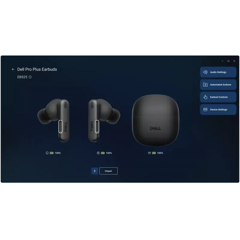 DELL EB525 Auriculares True Wireless Stereo (TWS) In-Ear Llamadas/Música Bluetooth Negro