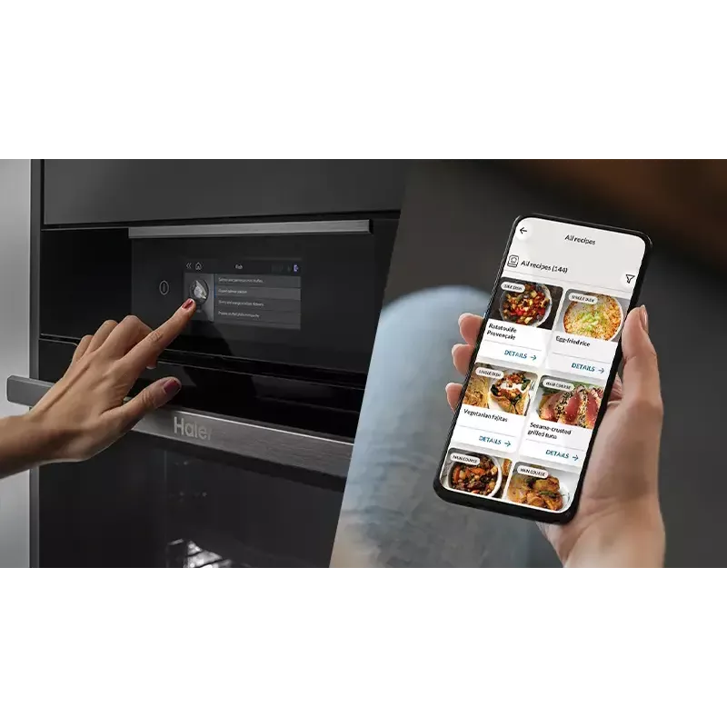 Horno de empotrar Haier I-Turn Series 2 HWO60SM2F3BH 70L Negro