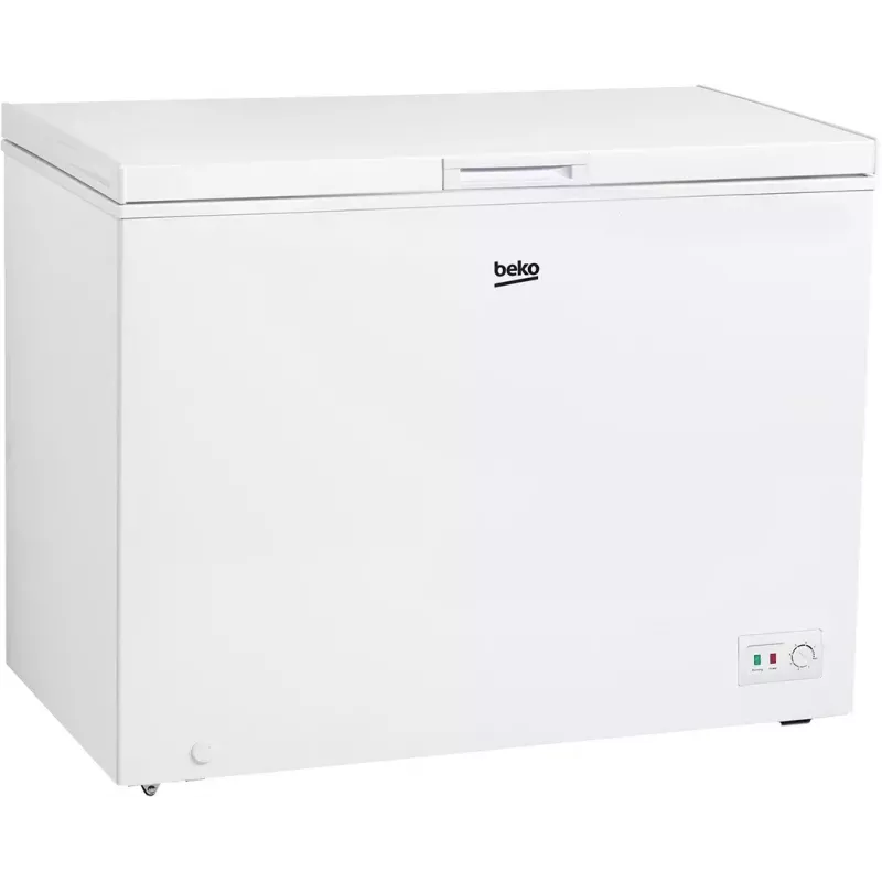 Arcón congelador BEKO CF316EWN, 308 L de capacidad útil, clase de eficiencia energética E, 235 kWh/año, 40 dB, blanco