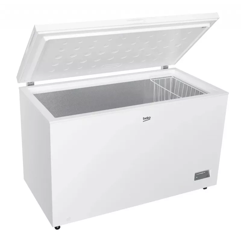 Arcón congelador BEKO CF380EWN — 371 l, compresor inverter, clase E, blanco