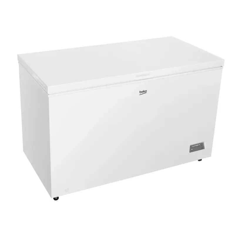 Arcón congelador BEKO CF380EWN — 371 l, compresor inverter, clase E, blanco