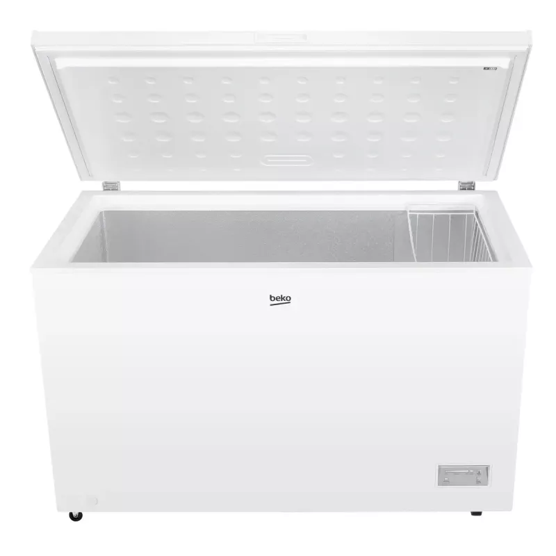 Arcón congelador BEKO CF380EWN — 371 l, compresor inverter, clase E, blanco