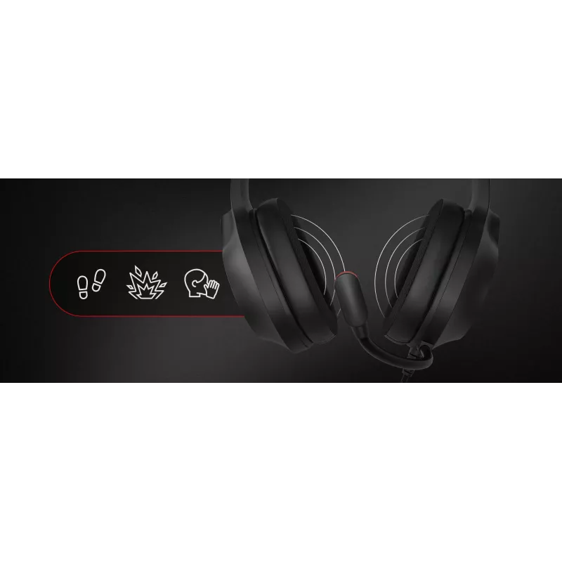 GENESIS NEON 213, con cable, llamadas / música, 20 – 20000 Hz, 302 g, auricular, negro