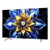 TV TCL 55T8C 55 inch QLED 4K Ultra HD, HDR10, Google TV, 144Hz, Direct-LED, 4×HDMI 2.1, Bluetooth/Wi-Fi, metálico