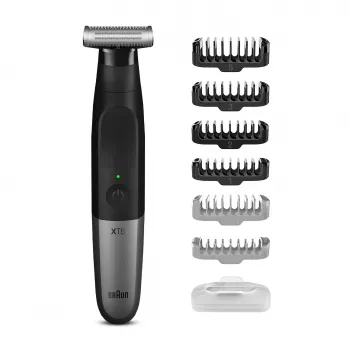Máquina de afeitar de láminas Braun Series X XT5200 con recortador Negro, Metálico