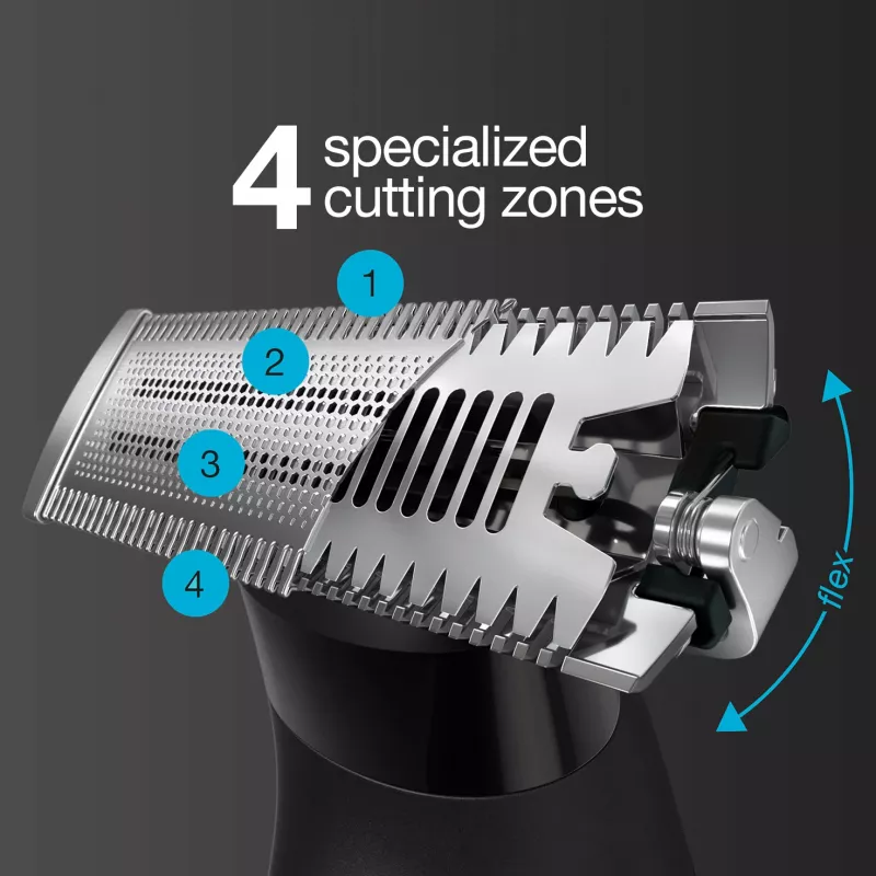 Máquina de afeitar de láminas Braun Series X XT5200 con recortador Negro, Metálico