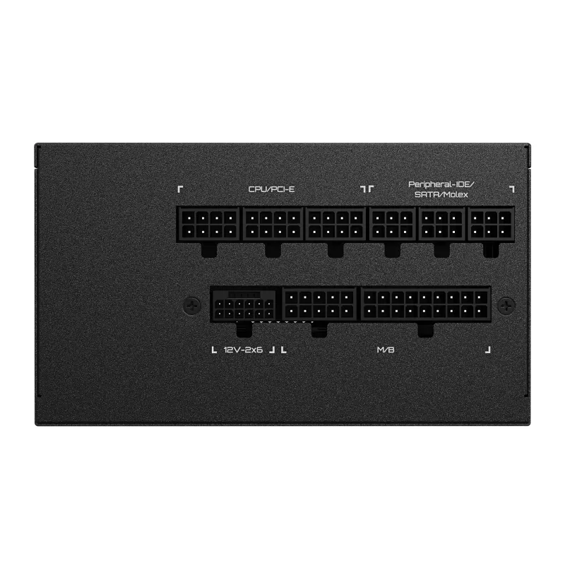 Fuente de alimentación GIGABYTE UD1000GM PG5 V2 – PCIe Gen 5.1, 80 PLUS Gold, diseño totalmente modular, ventilador de 120 mm, compatible con ATX 3.1, conector EU