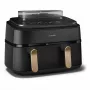 Freidora Philips Serie 5000 NA552/00 Doble 9 l de pie 2750 W Freidora de aire Negro, Dorado
