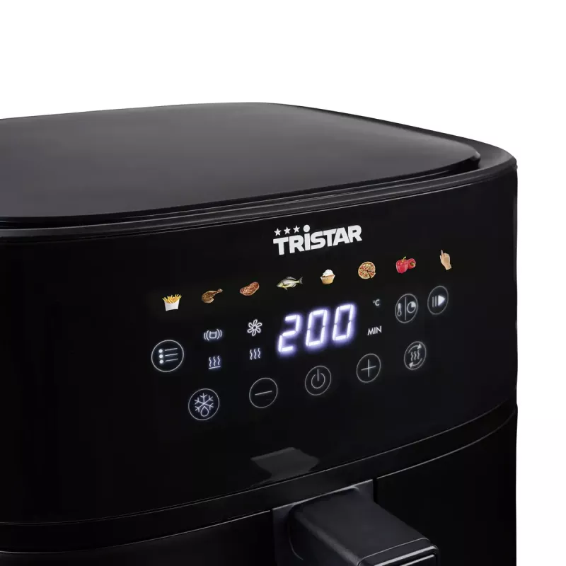 Tristar FR-9071 freidora de aire digital, 8 L, 2000 W, negra