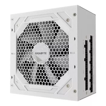 Fuente de alimentación GIGABYTE UD1000GM PG5 V2 1000W ATX 3.1 totalmente modular 80 PLUS Gold blanca
