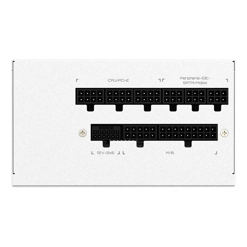 Fuente de alimentación GIGABYTE UD1000GM PG5 V2 1000W ATX 3.1 totalmente modular 80 PLUS Gold blanca