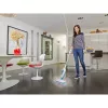 Black & Decker FSMH13E5-QS mopa de vapor 5 en 1, 1300 W, con cable, depósito de agua de 0,38 l, blanco/azul