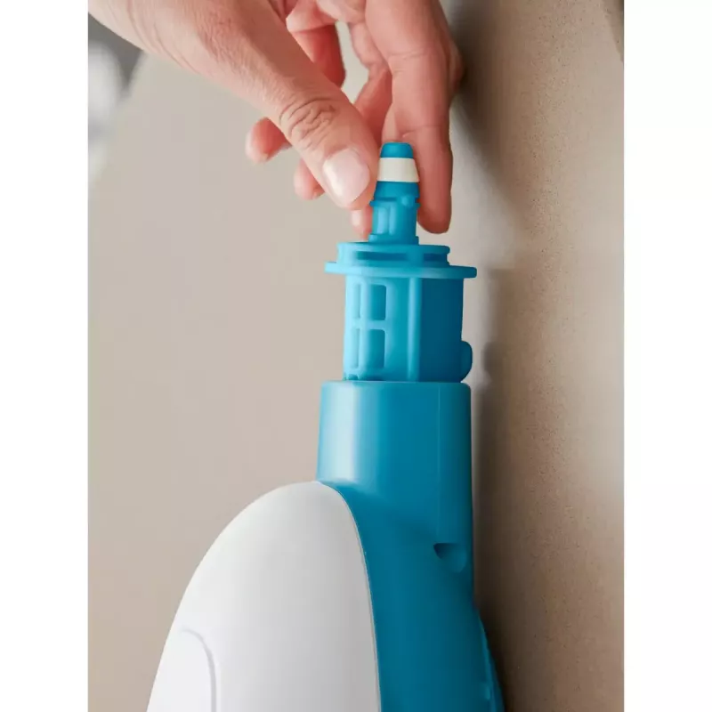 Black & Decker FSMH13E5-QS mopa de vapor 5 en 1, 1300 W, con cable, depósito de agua de 0,38 l, blanco/azul