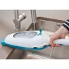Black & Decker FSMH13E5-QS mopa de vapor 5 en 1, 1300 W, con cable, depósito de agua de 0,38 l, blanco/azul