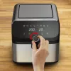 Freidora Tefal Easy Fry Mega EY855D10 individual 7,5 l de pie 2020 W freidora de aire negro, acero inoxidable