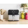 Freidora Tefal Easy Fry Mega EY855D10 individual 7,5 l de pie 2020 W freidora de aire negro, acero inoxidable