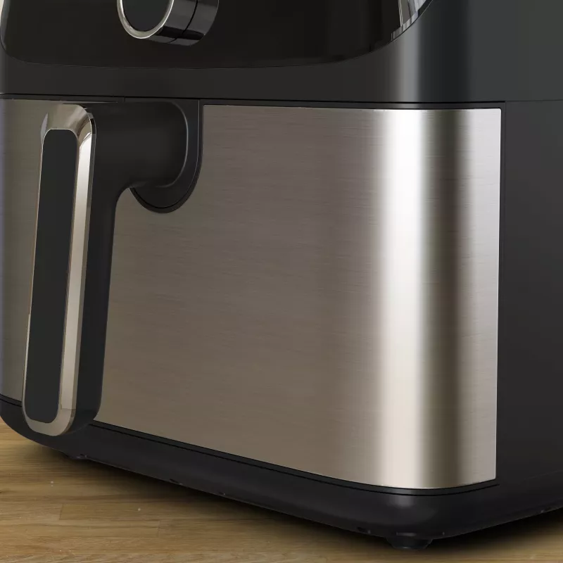 Freidora Tefal Easy Fry Mega EY855D10 individual 7,5 l de pie 2020 W freidora de aire negro, acero inoxidable