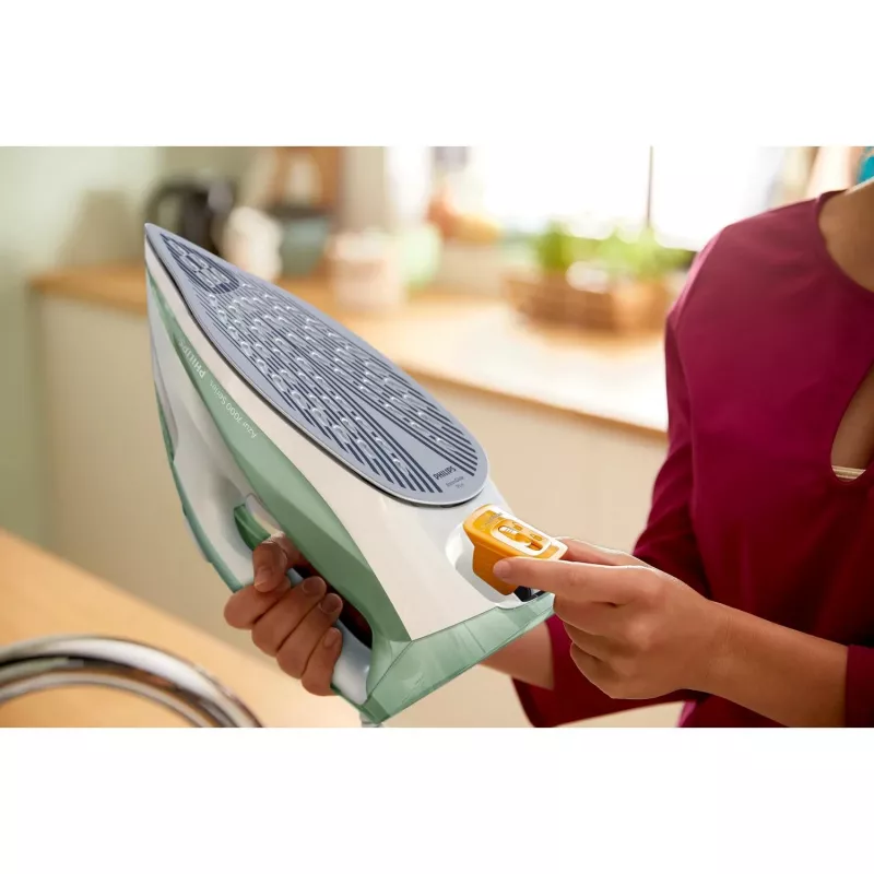Plancha Philips 7000er Serie DST7012/70 plancha de vapor suela SteamGlide Plus 2600 W verde, gris