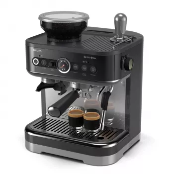 Cafetera espresso Philips Barista Brew, 2,3 L, molinillo integrado, 1350 W, negra