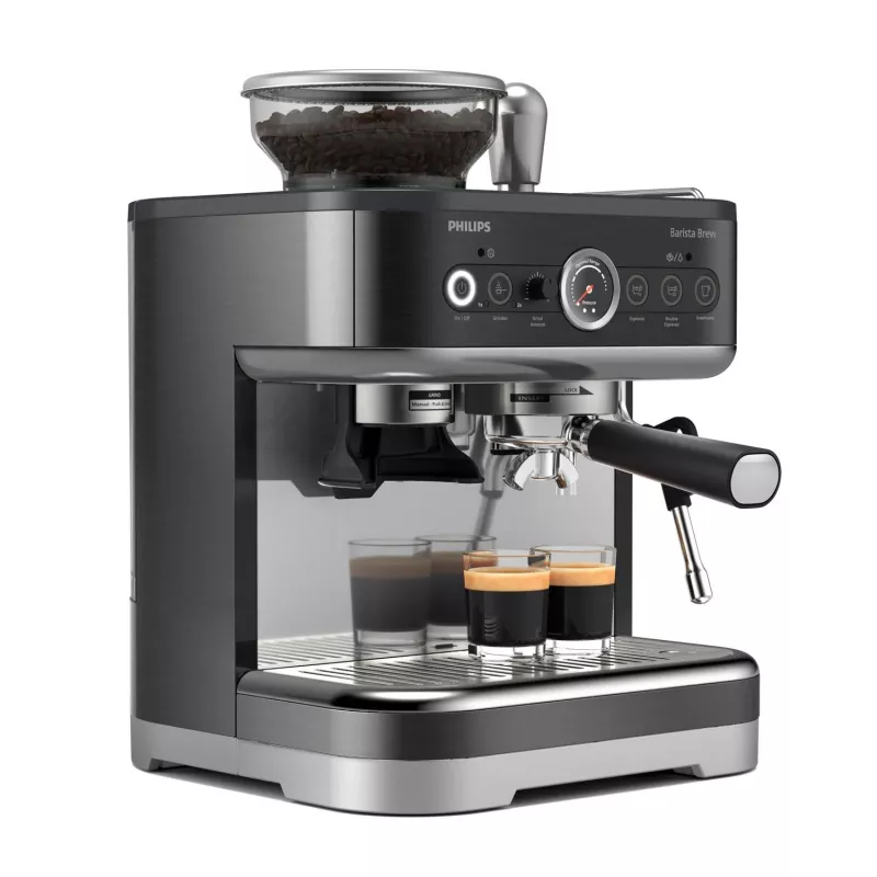 Philips Barista Brew PSA3218/10 cafetera espresso con cappuccinatore, negra