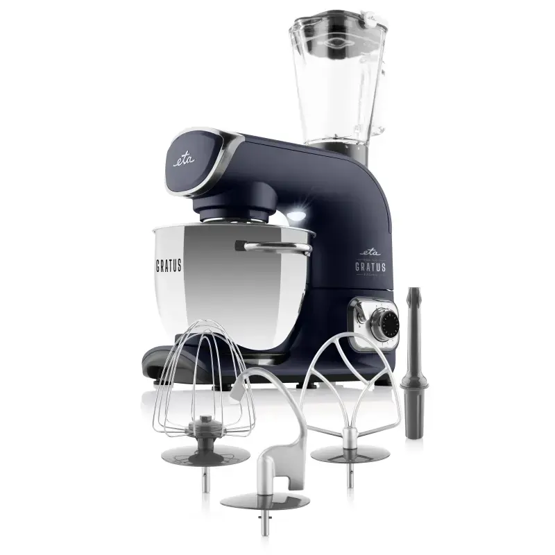 Robot de cocina ETA Gratus EVO Elegance — 1500 W, 8 velocidades, bol de 3,5 L, azul