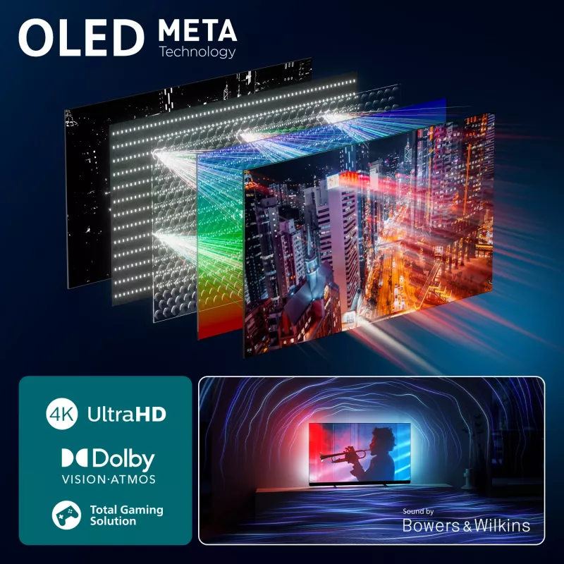 Televisor Philips 77OLED910/12 77 pulgadas 4K Ultra HD OLED 3840 x 2160