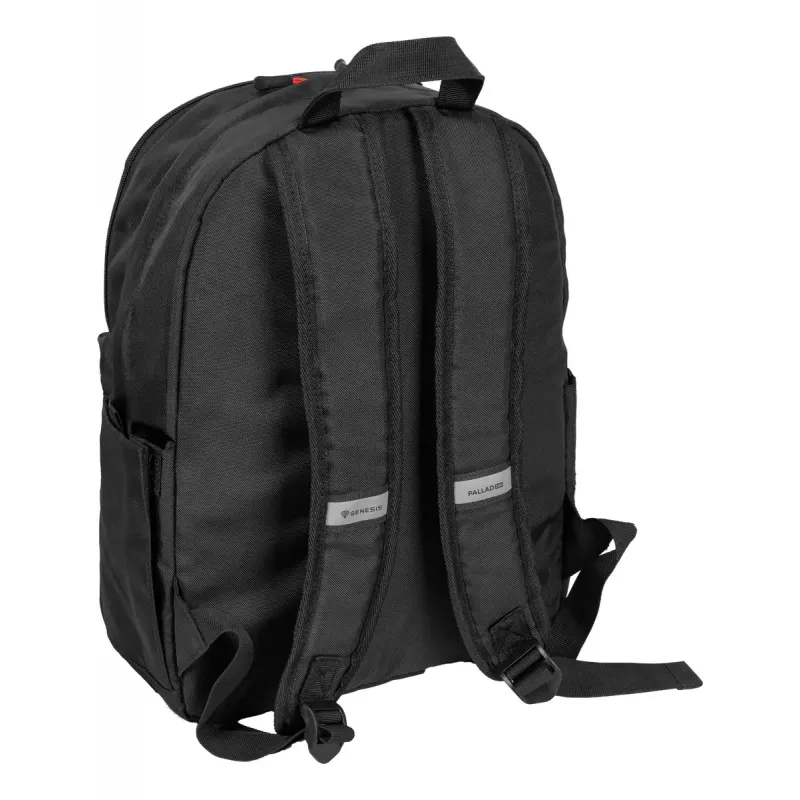 Mochila gaming Genesis GENESIS Palladium 200 — negra, poliéster, 140×280×400 mm