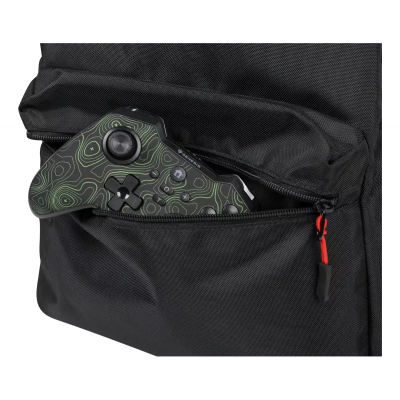 Mochila gaming Genesis GENESIS Palladium 200 — negra, poliéster, 140×280×400 mm