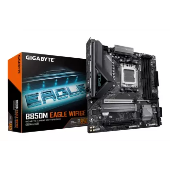Placa base GIGABYTE B850M EAGLE WIFI6E Socket AM5 para AMD Ryzen 7000/8000/9000, DDR5 hasta 8200MHz (OC), PCIe 5.0, Wi‑Fi 6E, 2.5 GbE