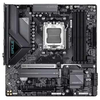 Placa base GIGABYTE B850M EAGLE WIFI6E Socket AM5 para AMD Ryzen 7000/8000/9000, DDR5 hasta 8200MHz (OC), PCIe 5.0, Wi‑Fi 6E, 2.5 GbE
