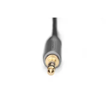 Cable adaptador de audio Digitus DB-510330-010-S 3,5 mm a RCA 1 m negro