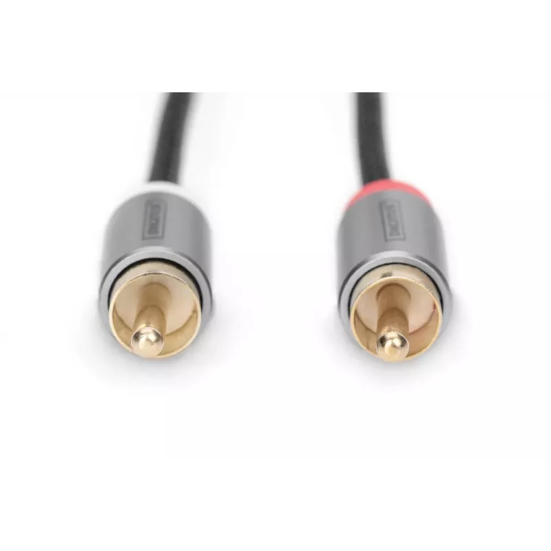 Cable adaptador de audio Digitus DB-510330-010-S 3,5 mm a RCA 1 m negro