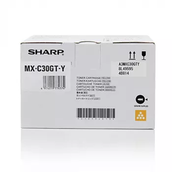 Cartucho de tóner Sharp MXC30GTY 1 ud. original amarillo